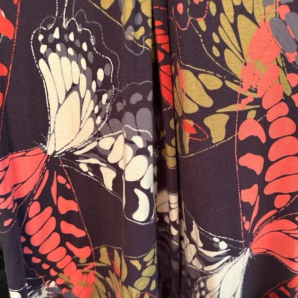 CAbi  NWOT Butterfly Print Long Sleeve Midi  dress Dress  gorgeous print Small - Picture 2 of 4